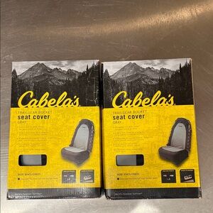 Set of 2, Cabela’s Trailgear Seat Cover - Grey/Black